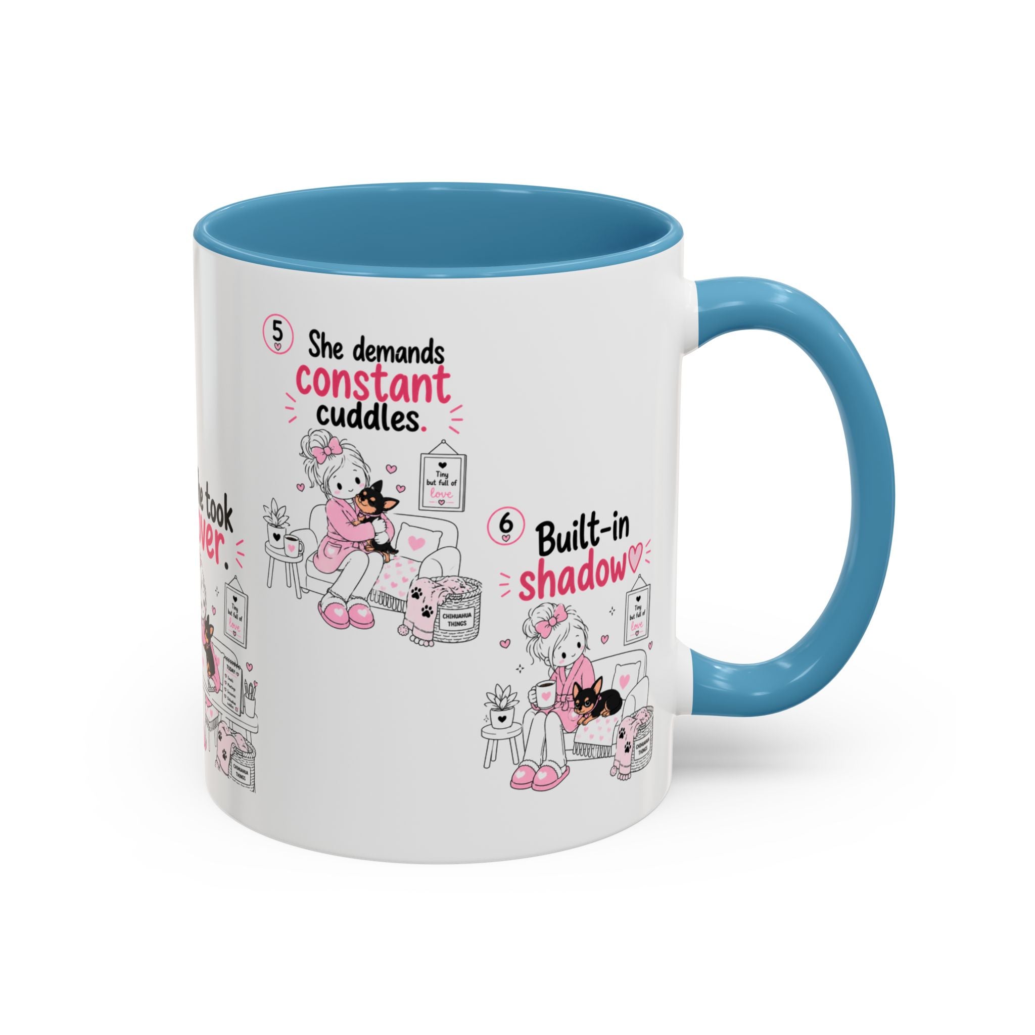 She Demands Constant Cuddles Mug | Chihuahua Mom Gift | Funny Dog Mom Coffee Cup