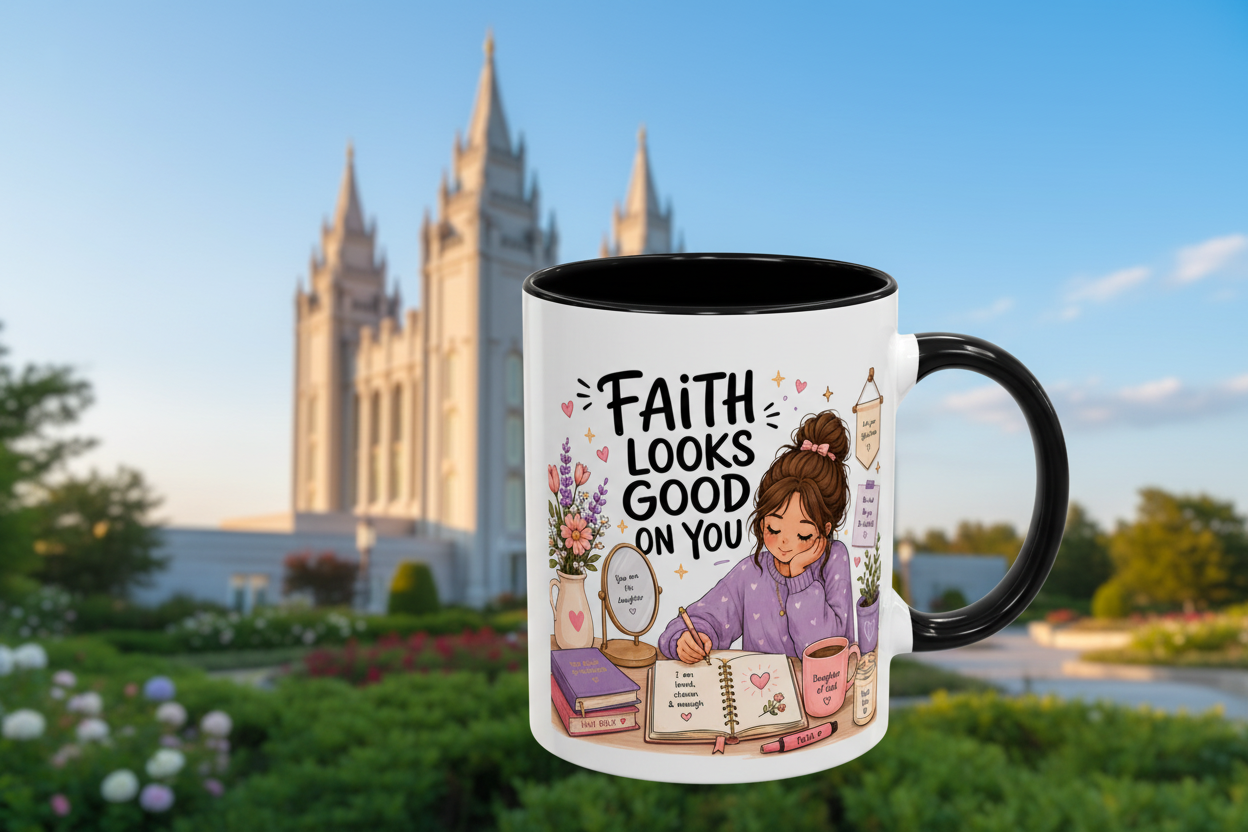 Faith Looks Good On You Mug | LDS Young Women Gift