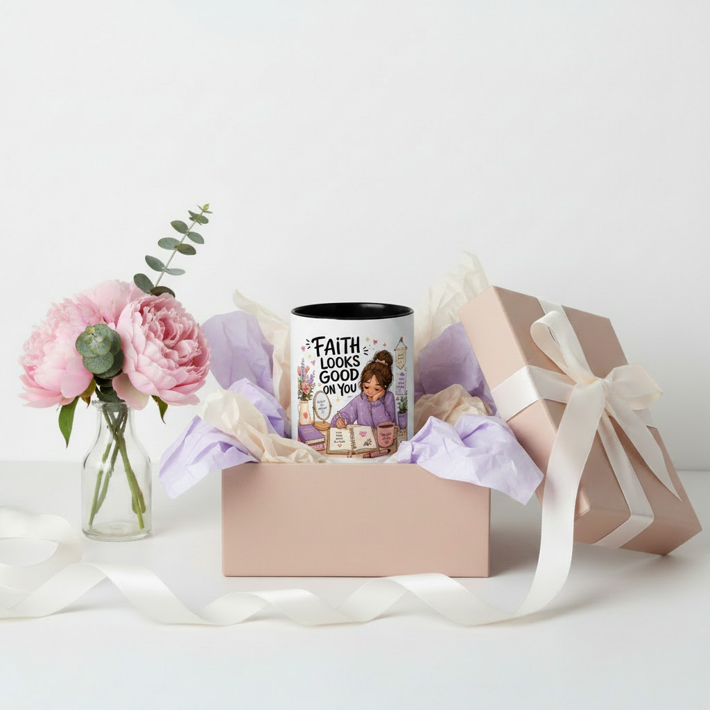 Faith Looks Good On You Mug | LDS Teen Girl Gift | Christian Mug