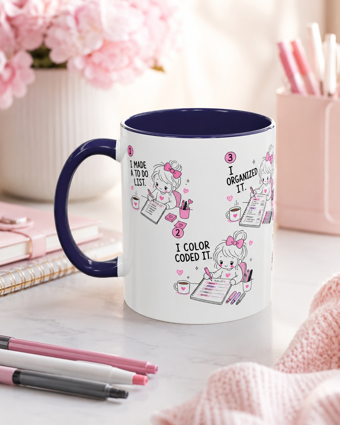 To Do List Mug | Cute Planner Girl Gift