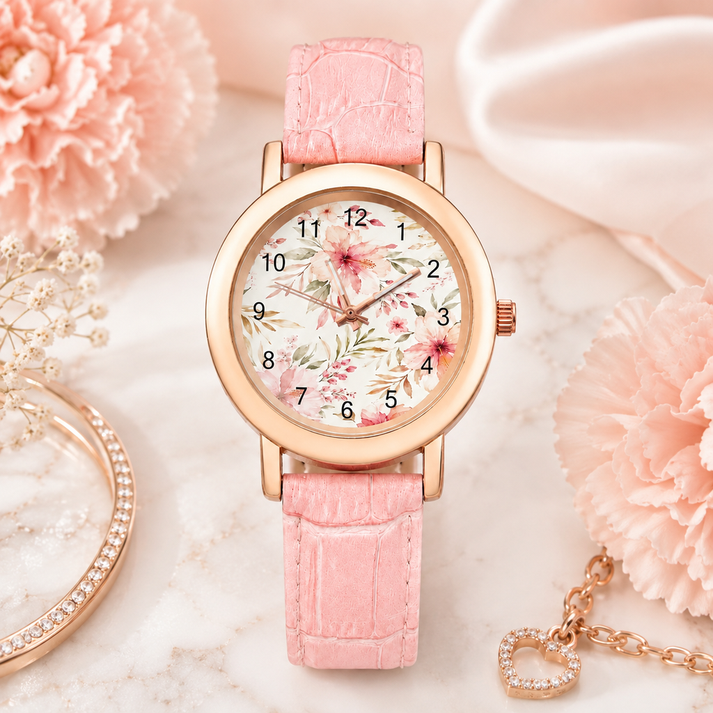 Blush Bloom Floral Women’s Watch