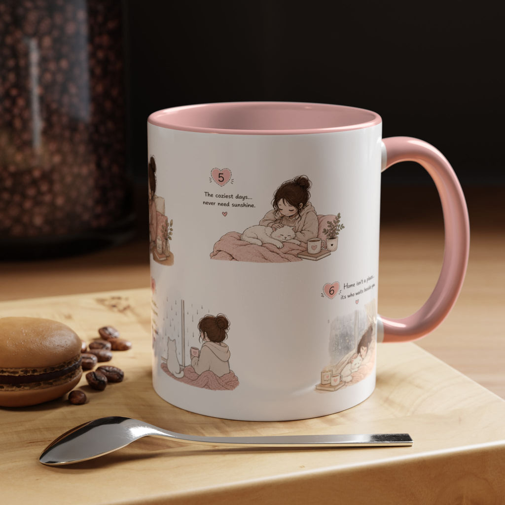 Cozy Self-Care Routine Mug | Cute Self Care Coffee Mug | Cozy Morning Gift | Doodle Story Mug | Healing Slowly Club