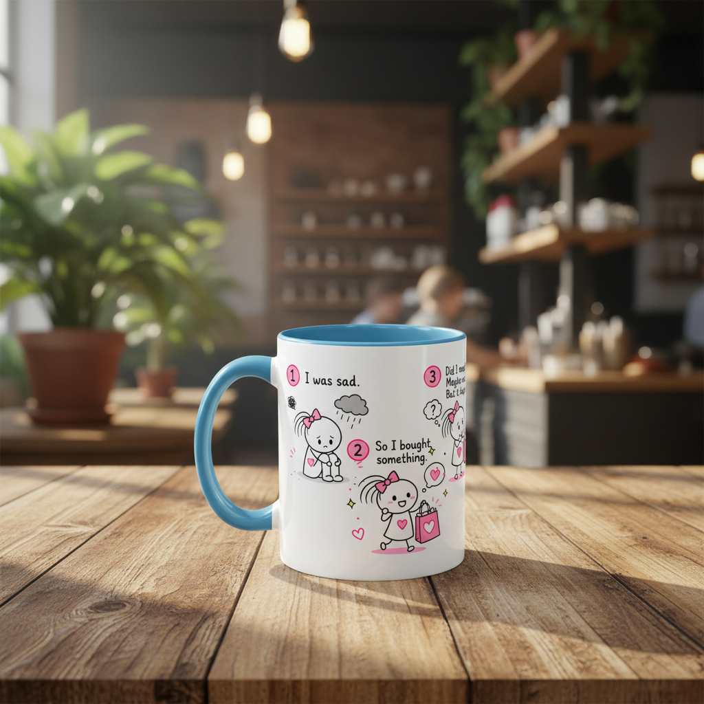 Retail Therapy Mug | Self Care Shopping Gift