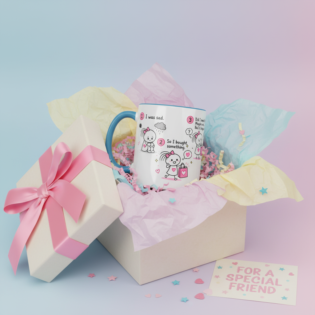 Retail Therapy Mug | Funny Shopping Coffee Mug Gift