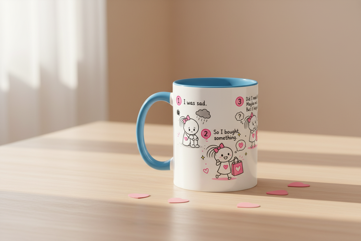 Retail Therapy Mug | Funny Shopping Coffee Mug Gift