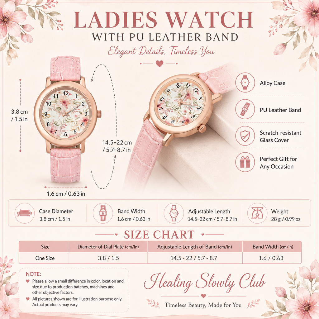 Blush Bloom Floral Women’s Watch