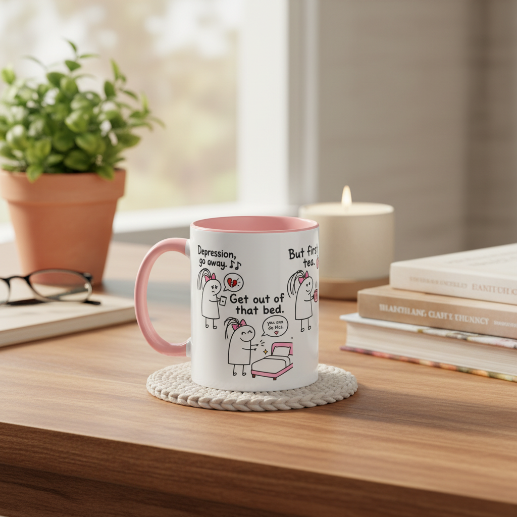 But First Tea Mug | Funny Mental Health Gift
