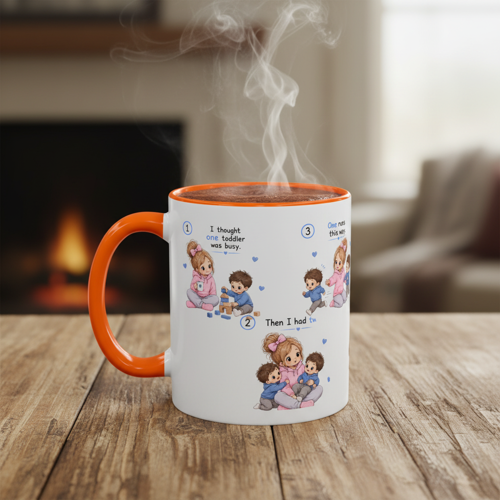 Twin Mom Mug Double the Chaos Double the Love Coffee Cup