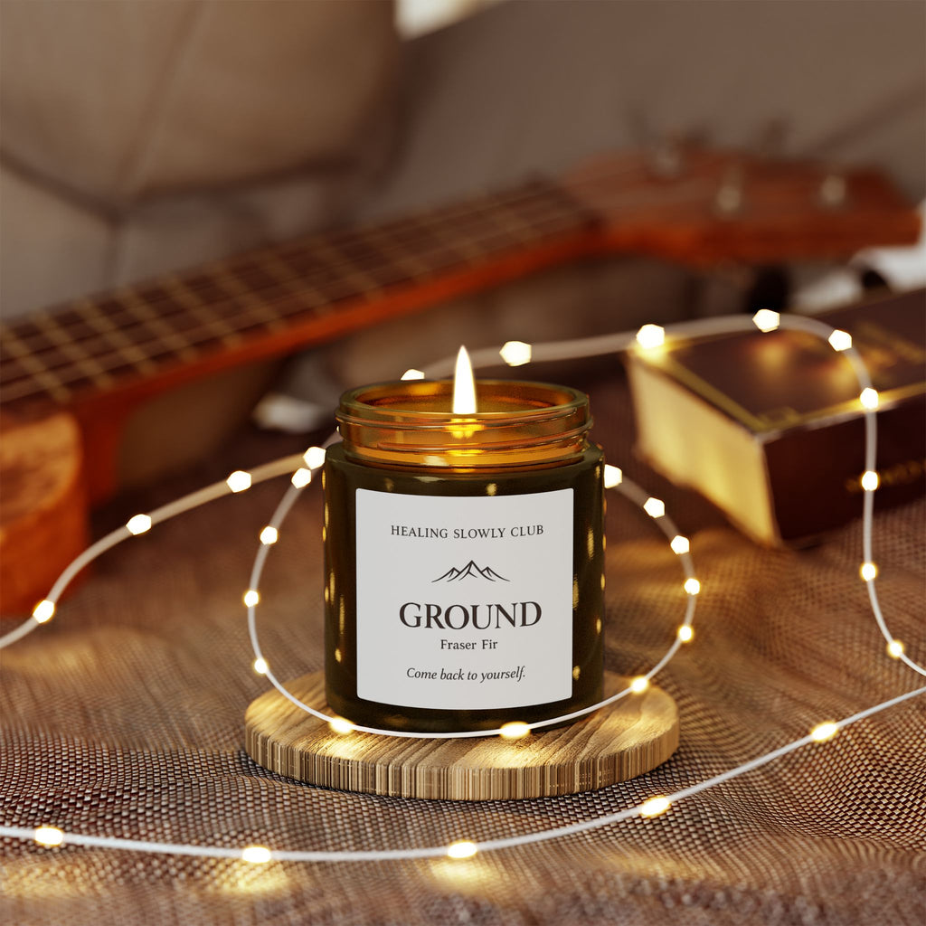 Ground — Fraser Fir Scented Candle (Coconut Apricot Wax, 4oz & 9oz)