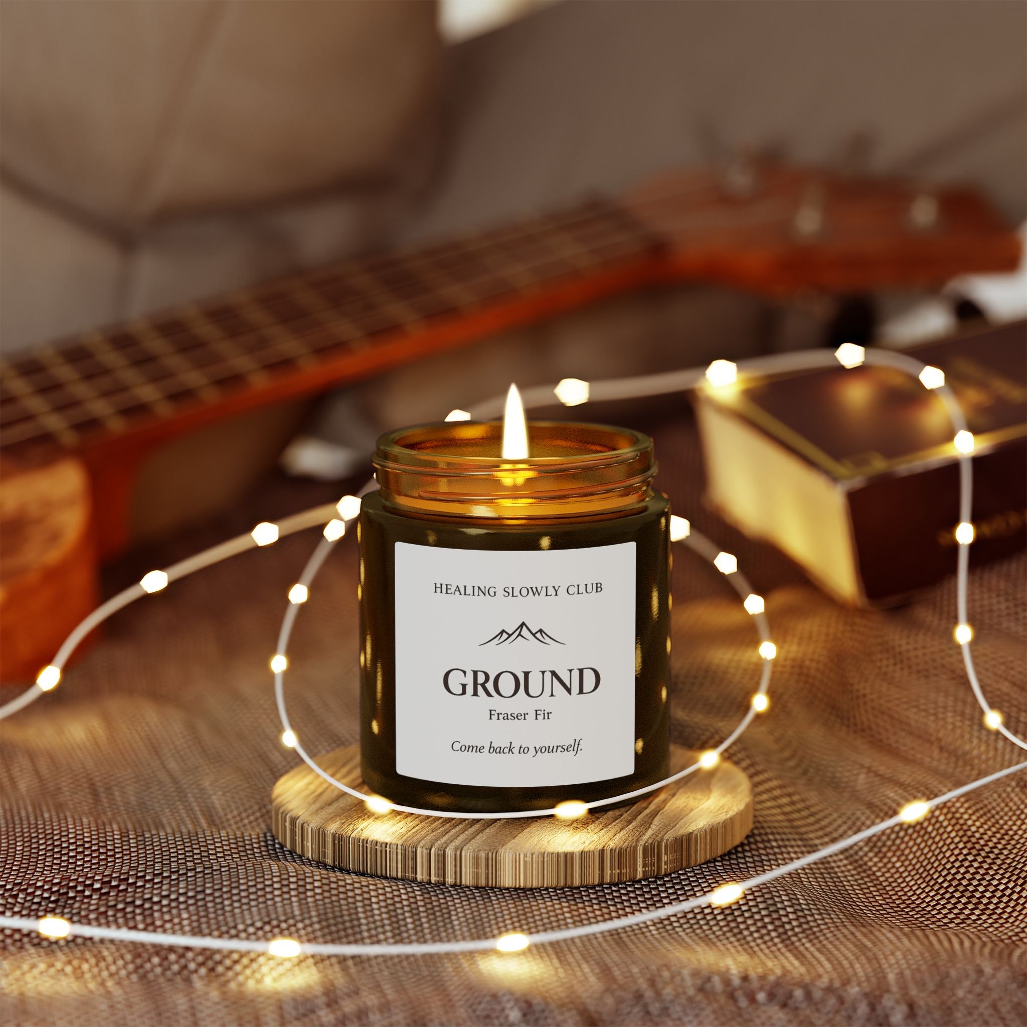 Ground — Fraser Fir Scented Candle (Coconut Apricot Wax, 4oz & 9oz)