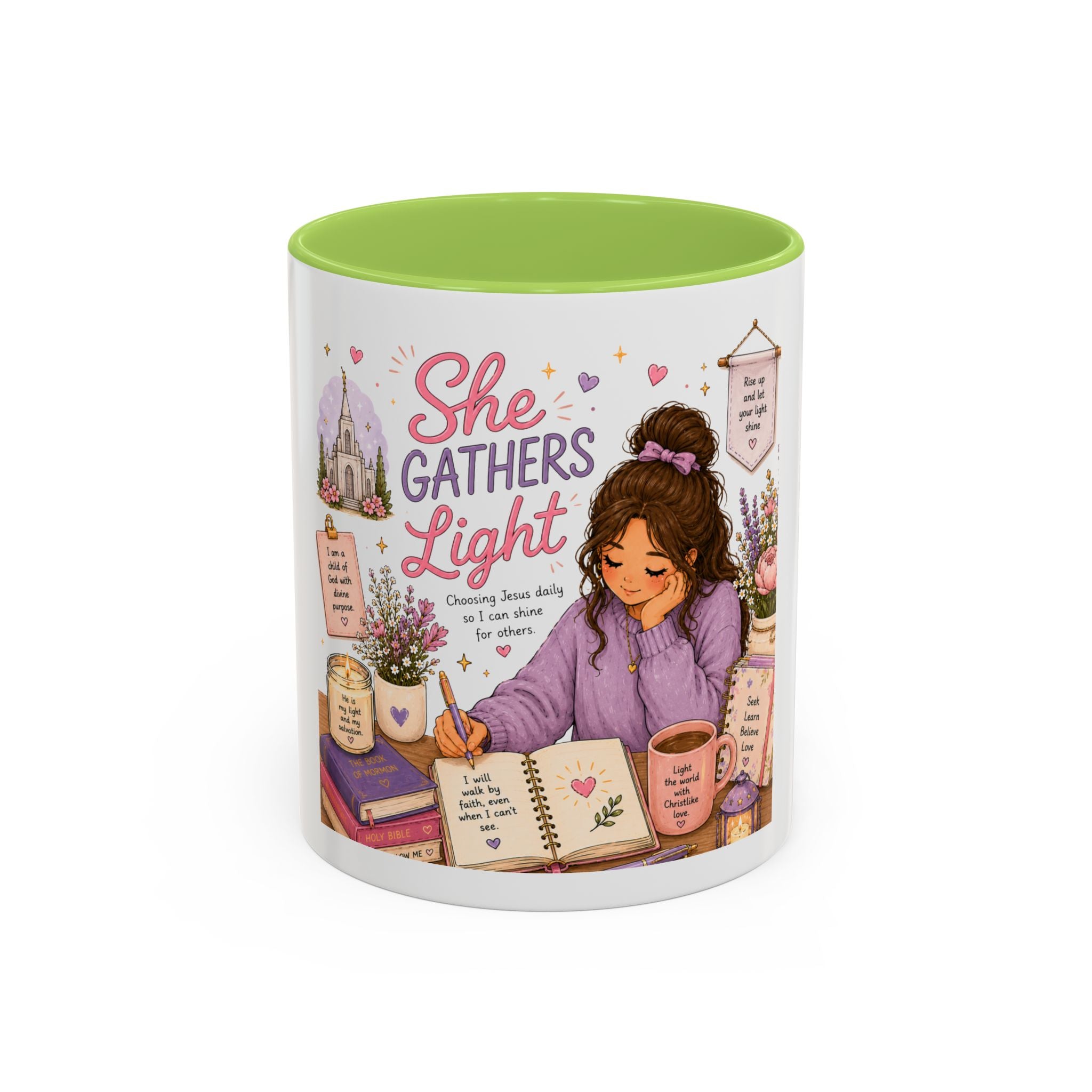 She Gathers Light Mug | LDS Young Women Gift