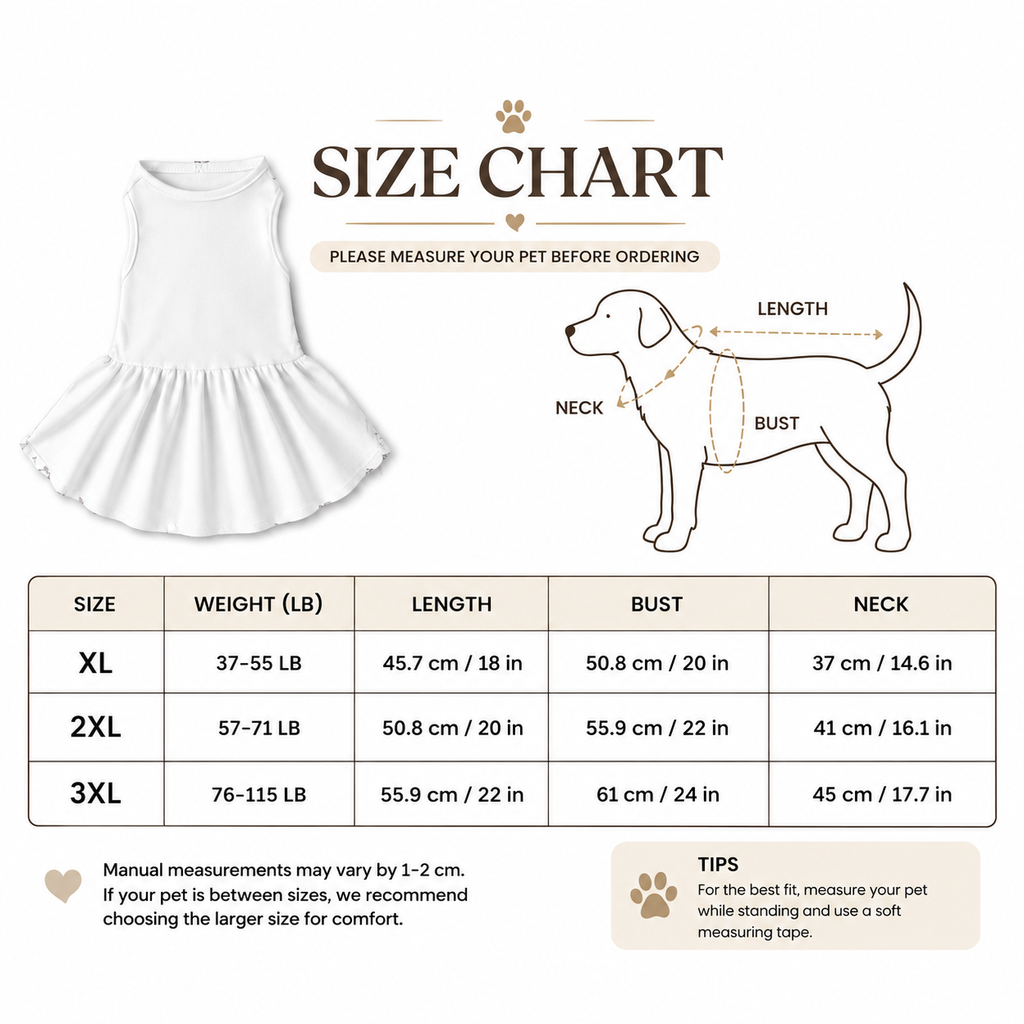 Pink Bow Garden Pet Dress – Plus Size Ruffle Dress