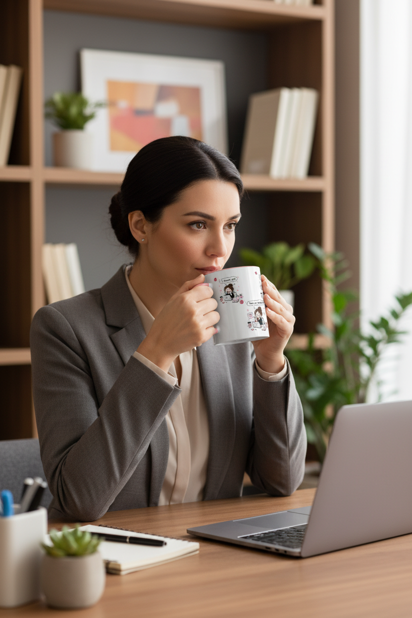 Work Bestie Coffee Mug | Funny Coworker Gift | Office Friend Mug