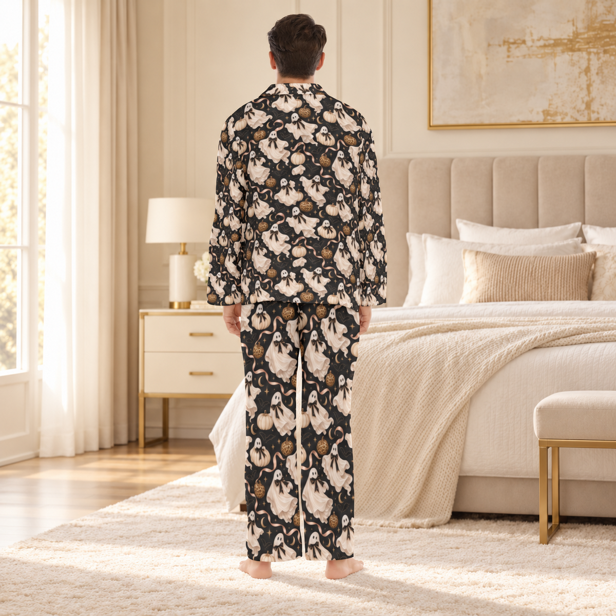Boo Noir Men’s Halloween Pajama Set