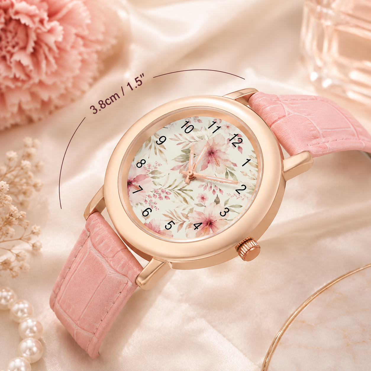 Blush Bloom Floral Women’s Watch
