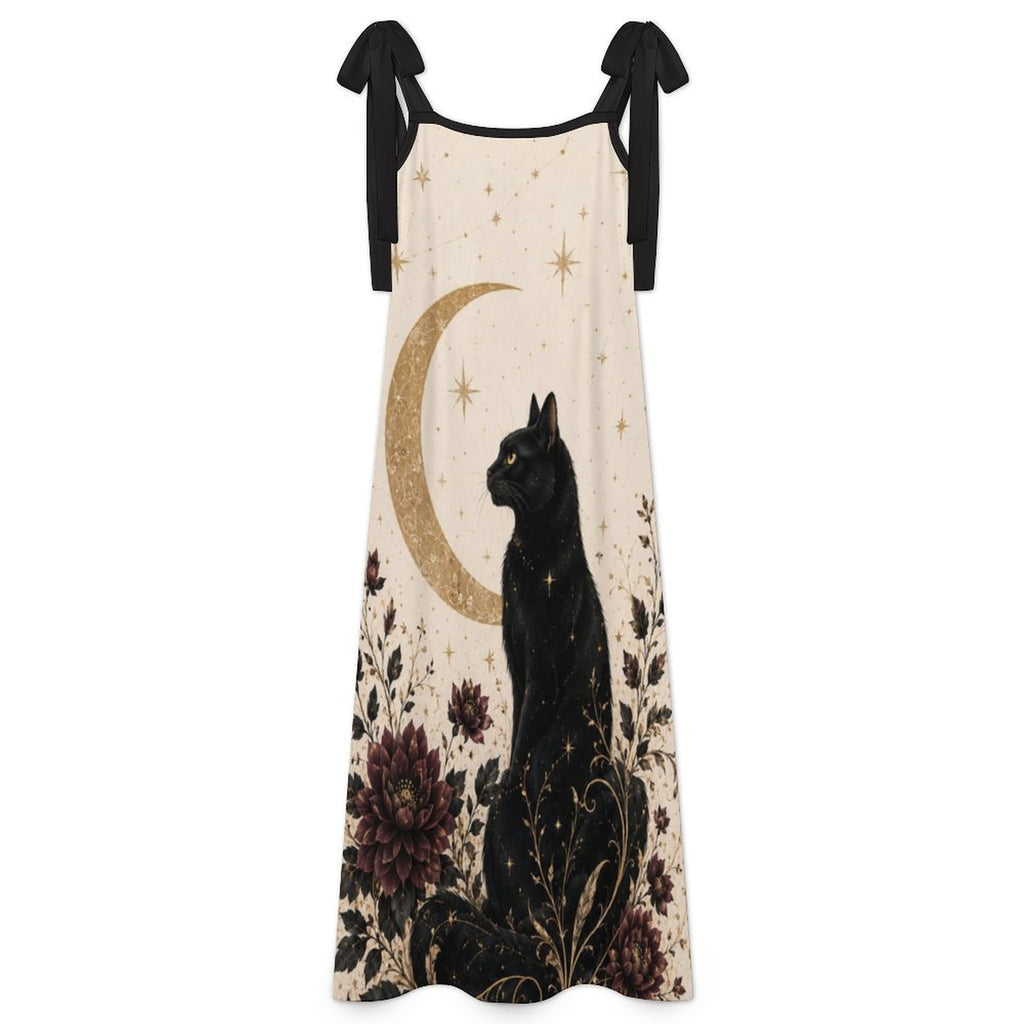180gsm Ankle-length Slip Dress with Straps(All-Over Printing)