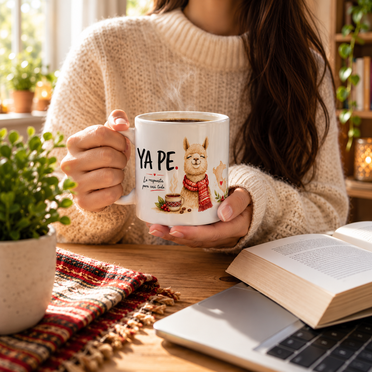YA PE Peruvian Alpaca Coffee Mug | Funny Peru Gift | 11 oz