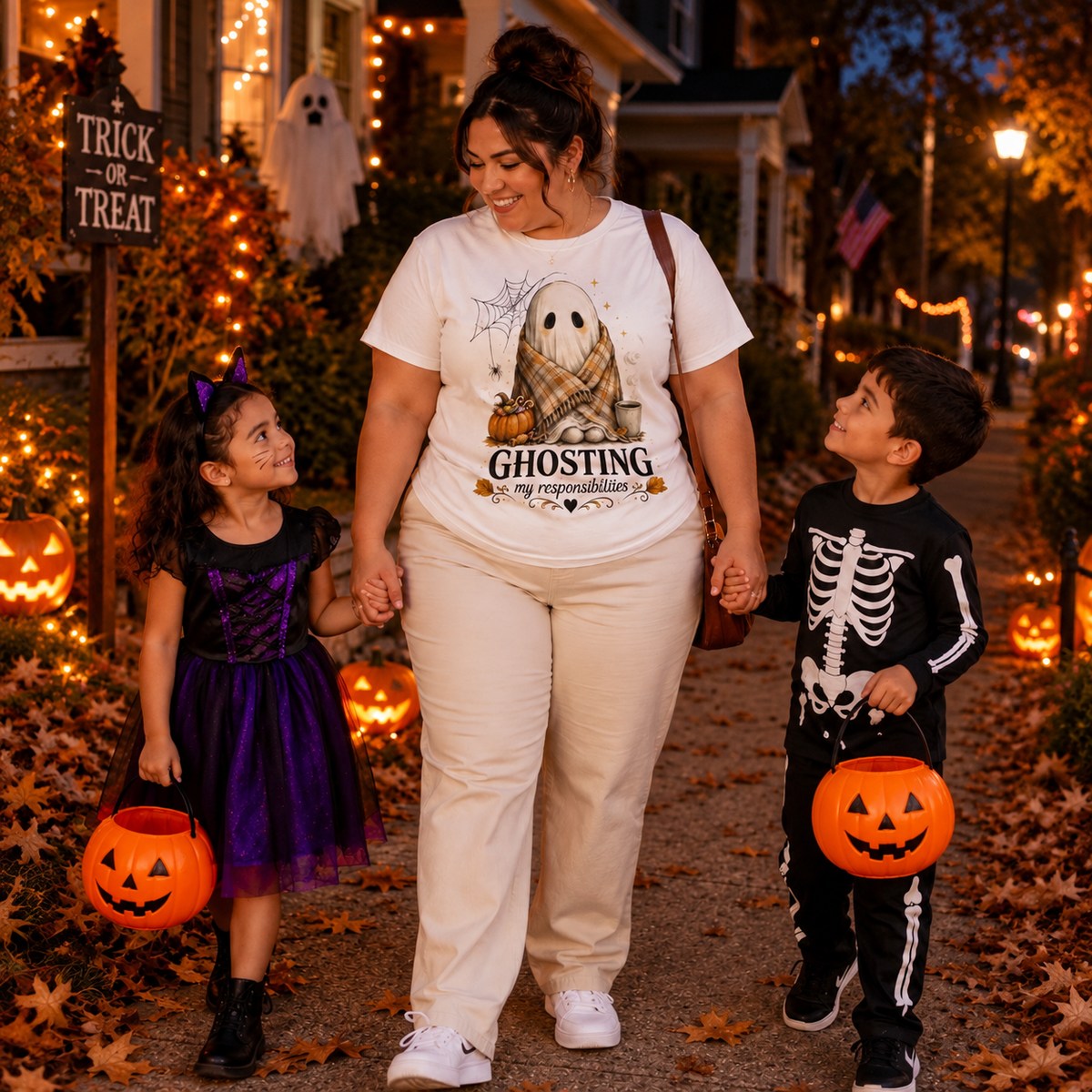 Ghosting My Responsibilities T-Shirt | Funny Halloween Ghost Tee
