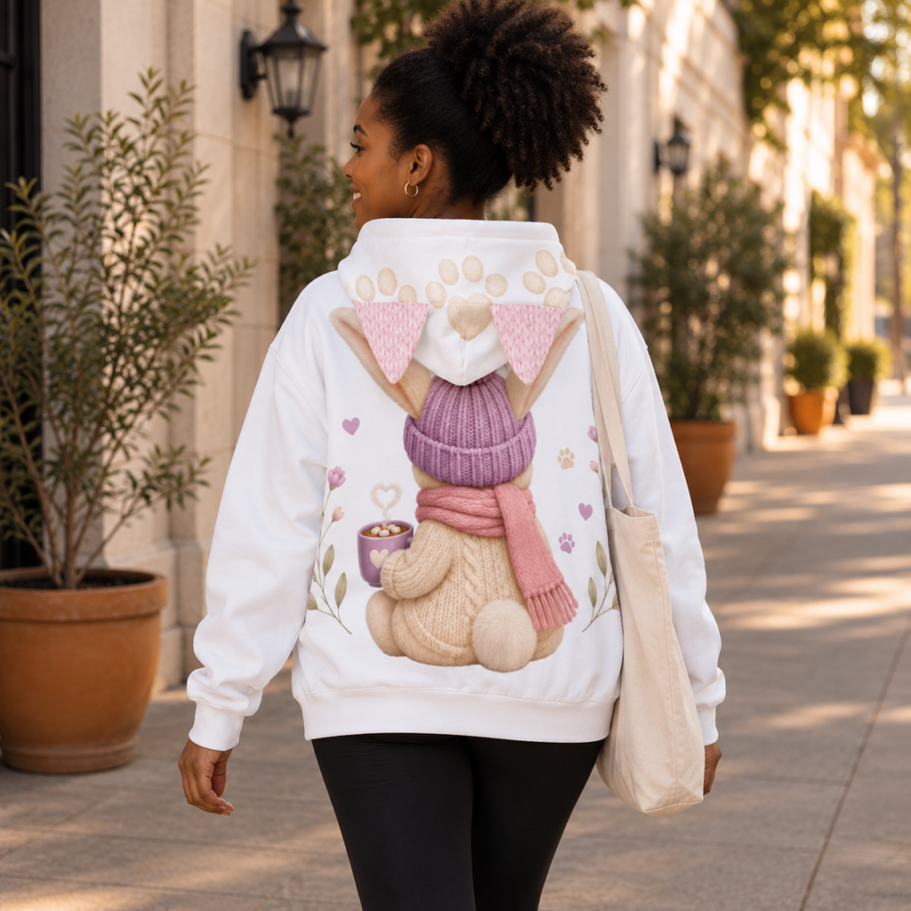 Cozy Bunny Women’s Hoodie with Ears