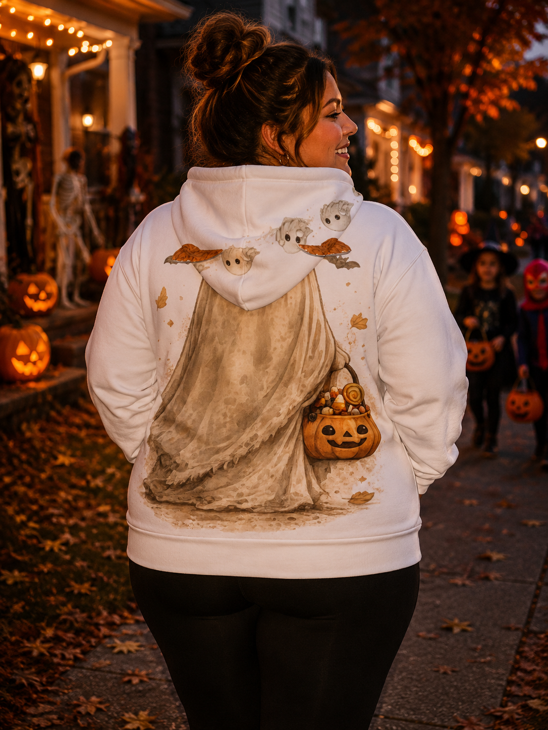 All-Over Print Women’s Hoodie With Decorative Ears