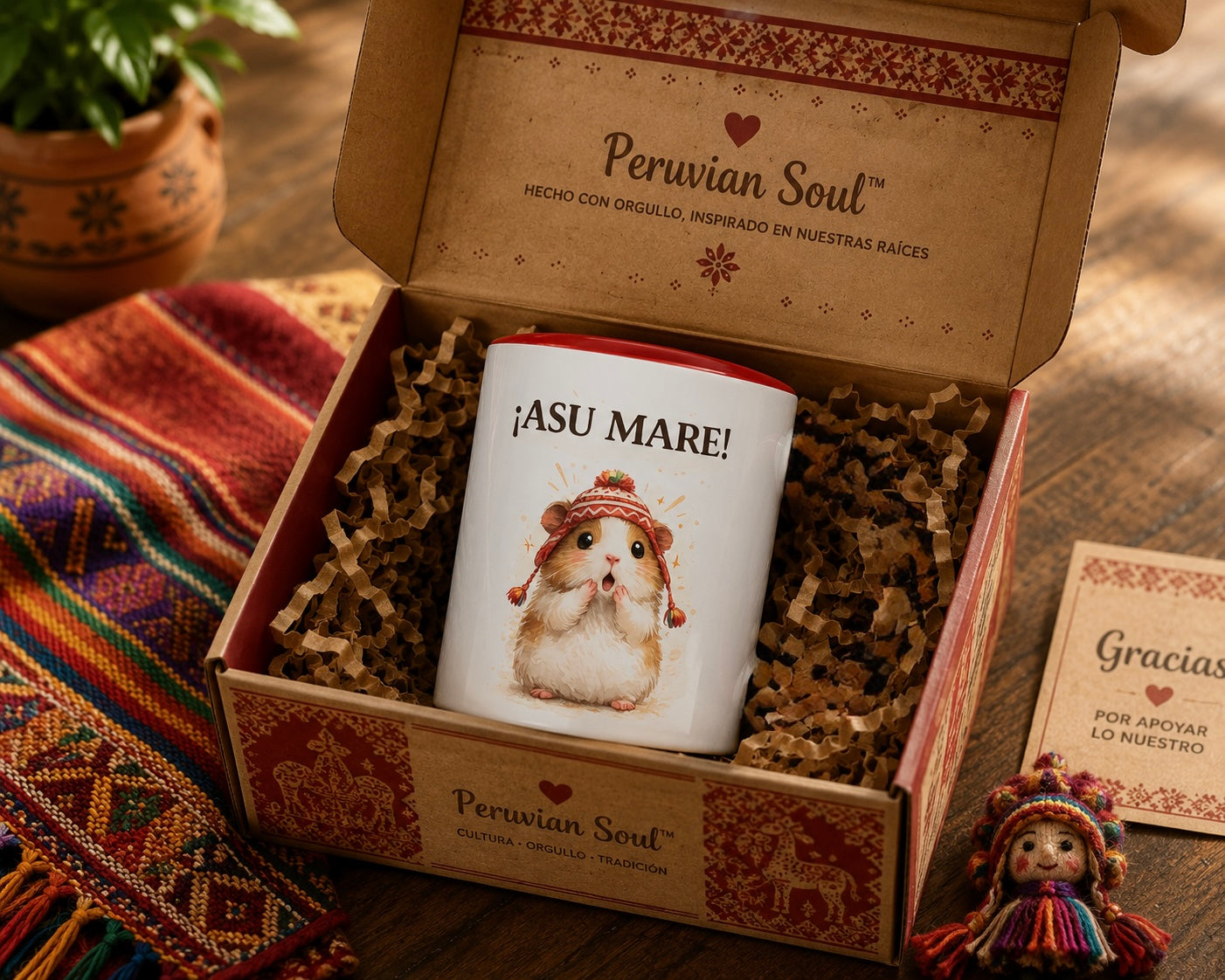 ¡Asu Mare! Cute Peruvian Cuy Accent Coffee Mug – Funny Peruvian Phrase Gift 11oz