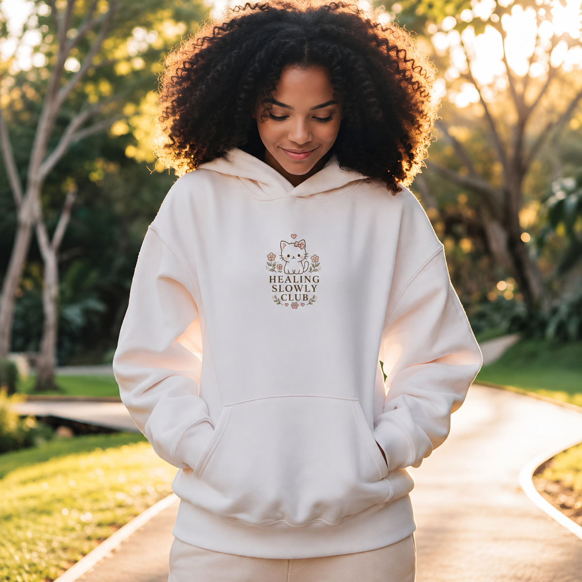 Cozy Cat Hoodie – Mini Story Collection | Healing Slowly Club