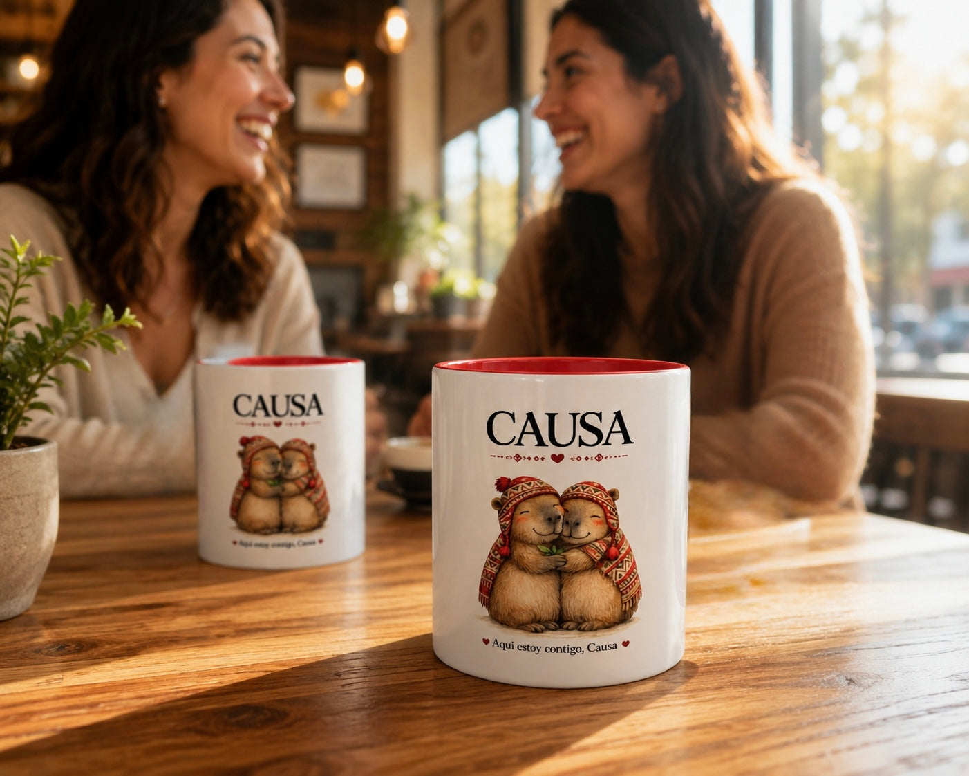 Capybara Friendship Mug – “CAUSA” | Here I’m With You, Causa | Peruvian Soul™