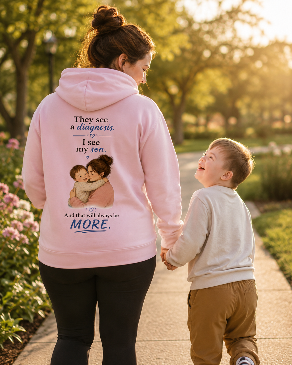Down Syndrome Mom Hoodie for Boy | Inspirational Story Hoodie | Unisex Gift for Special Needs Moms