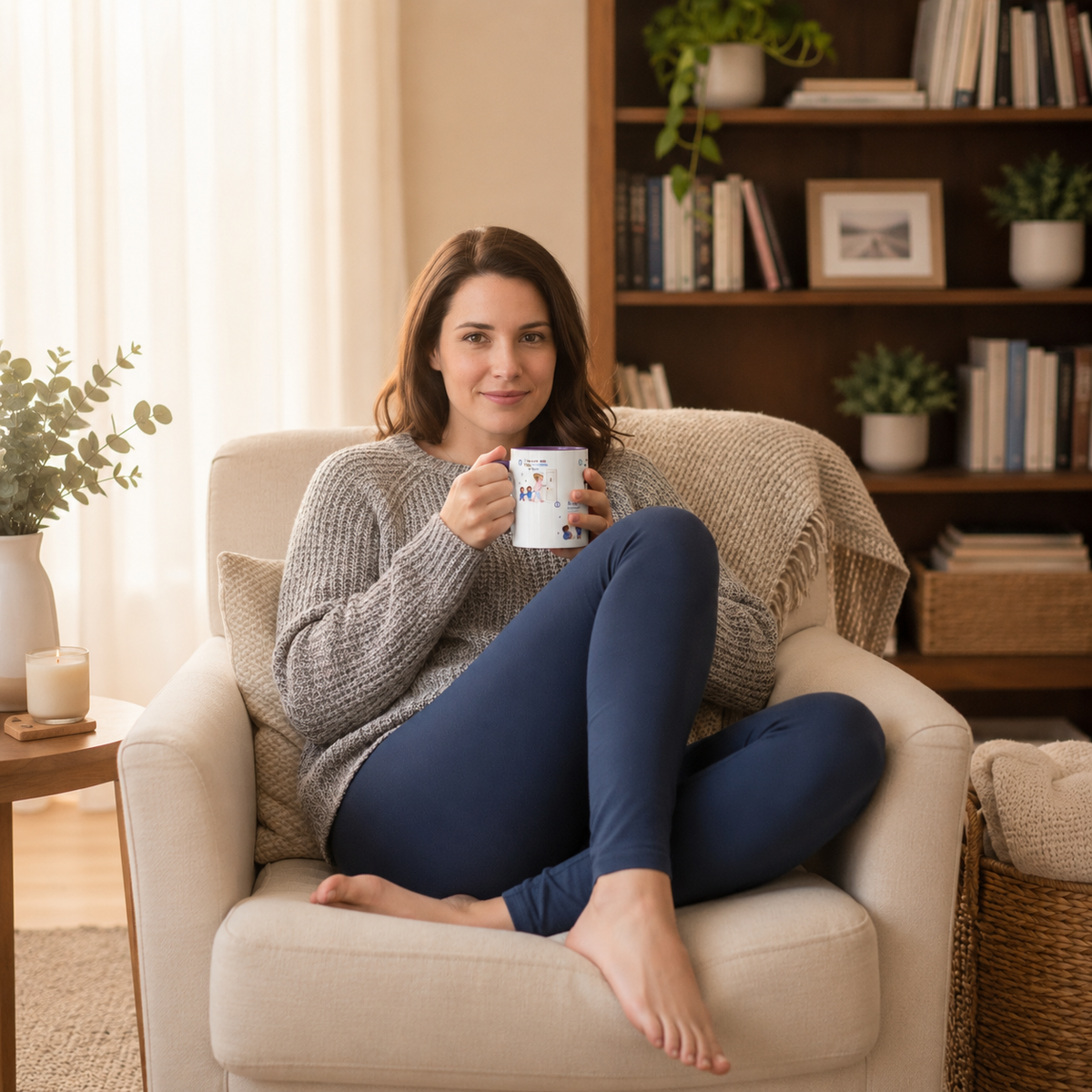 Someone Is Always Cuddling Mug | Sweet Gift for Twin Moms