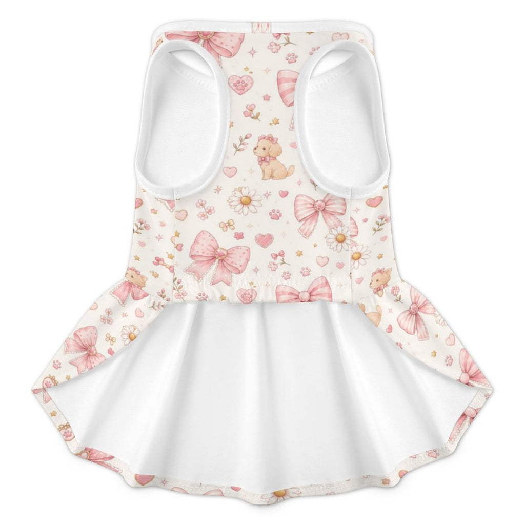 Pink Bow Garden Pet Dress – Plus Size Ruffle Dress