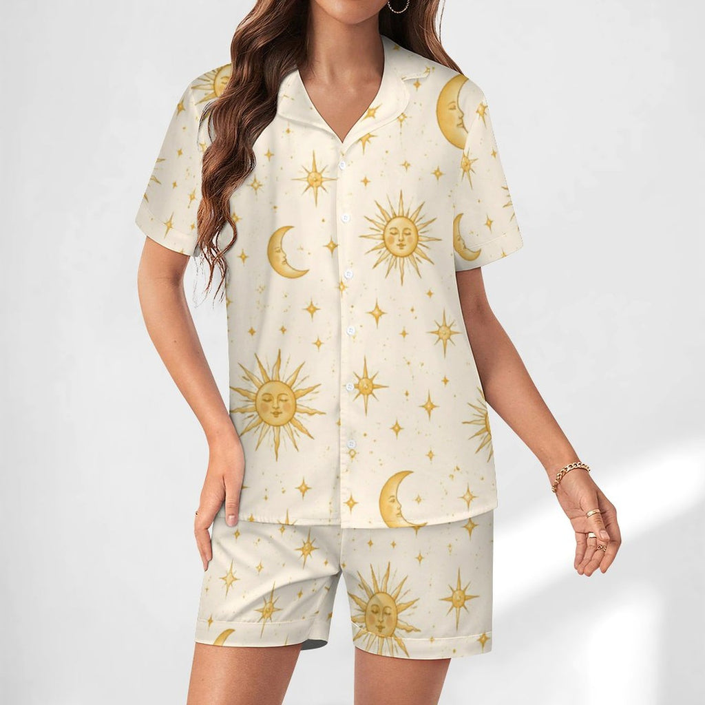 Sunshine Bestie Satin Pajama Set