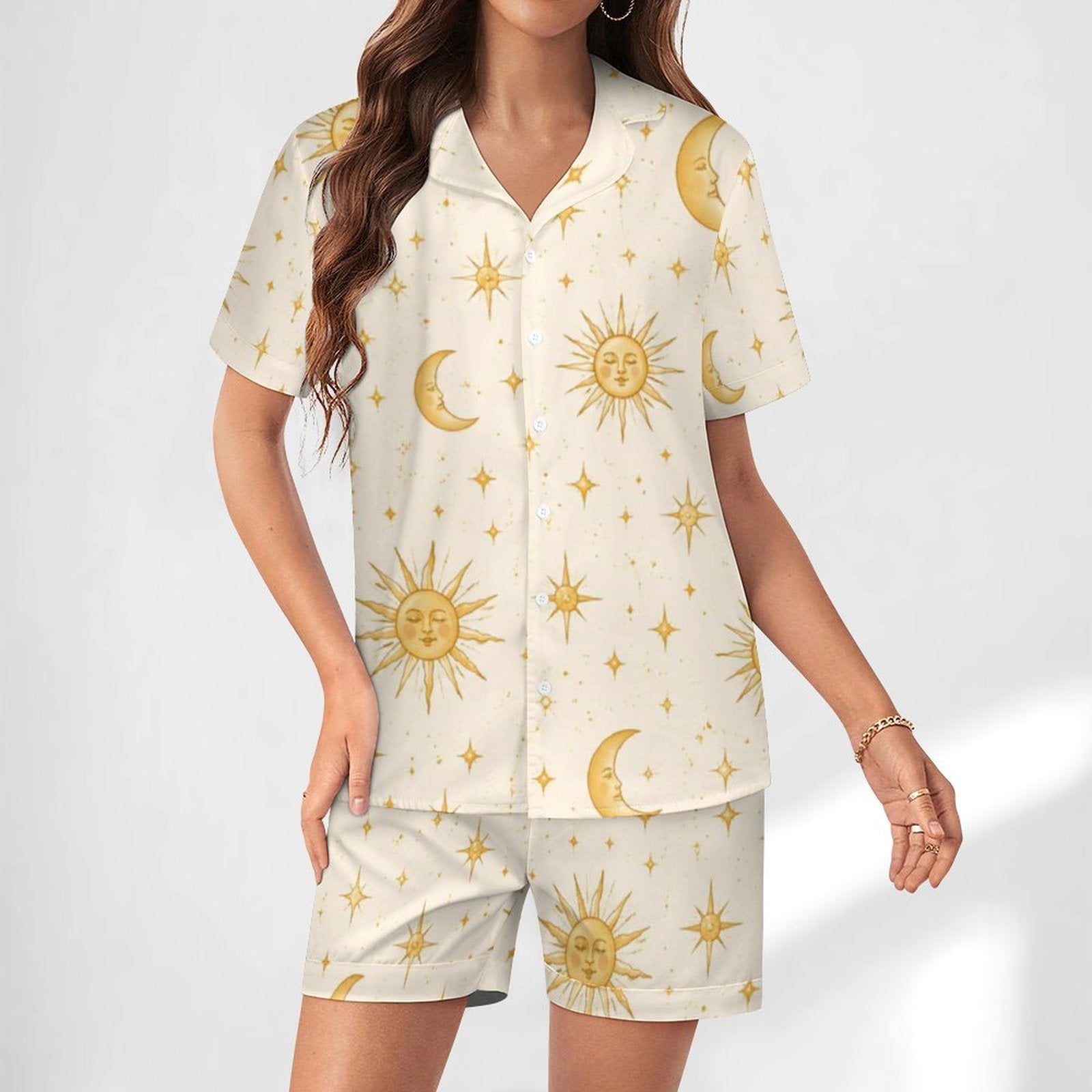 Sunshine Bestie Satin Pajama Set