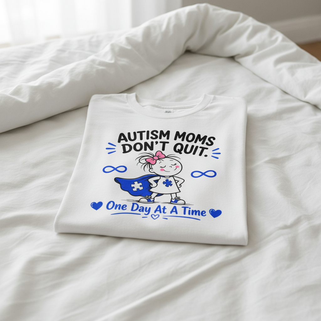 Autism Moms Don’t Quit T-Shirt | Autism Mom Gift