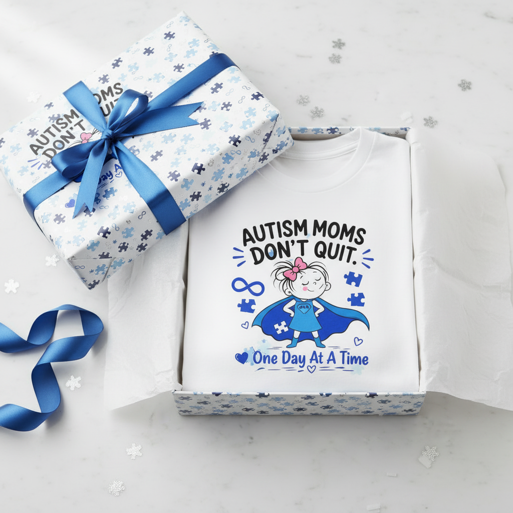 Autism Moms Don’t Quit T-Shirt | Autism Mom Gift