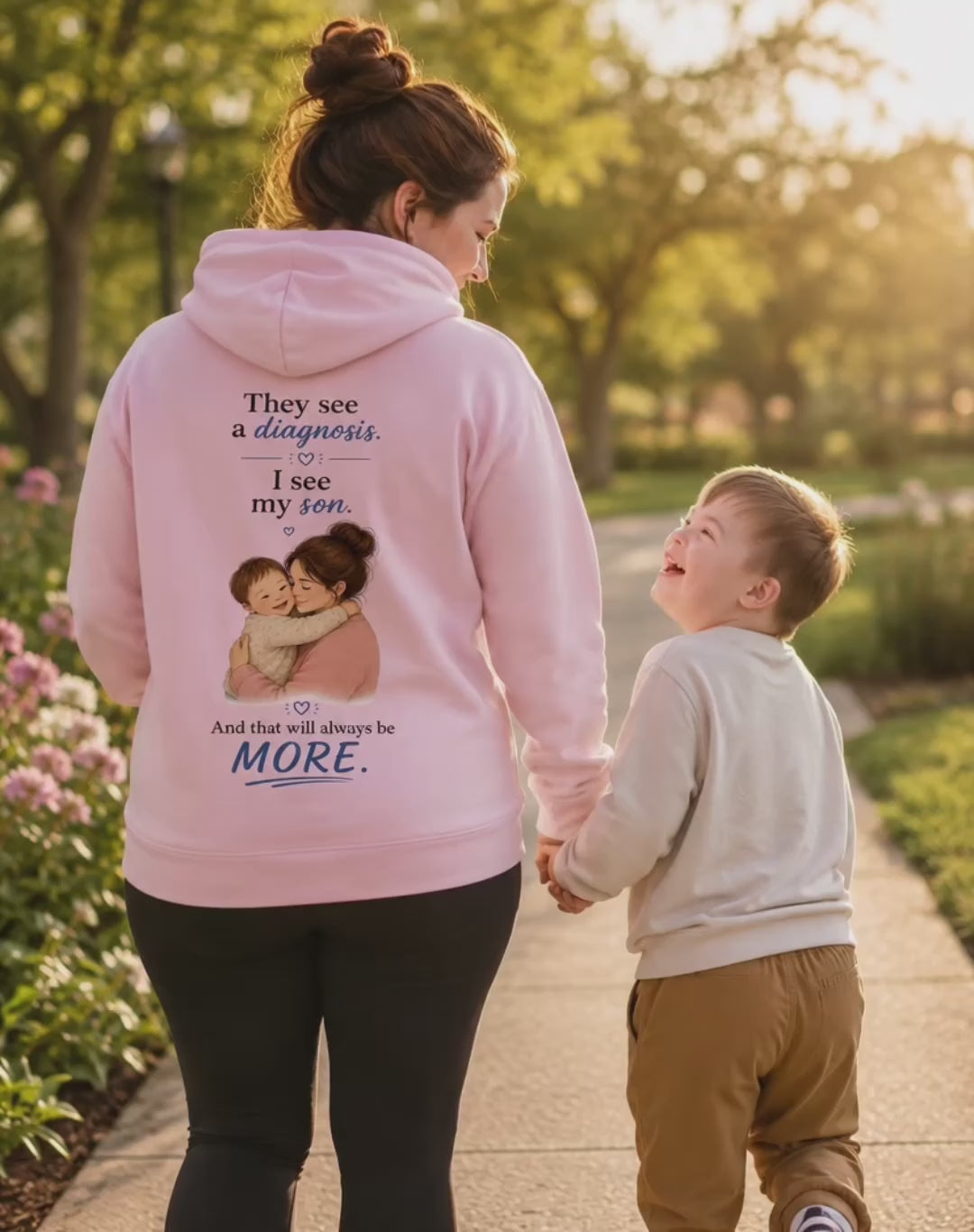Down Syndrome Mom Hoodie for Boy | Inspirational Story Hoodie | Unisex Gift for Special Needs Moms