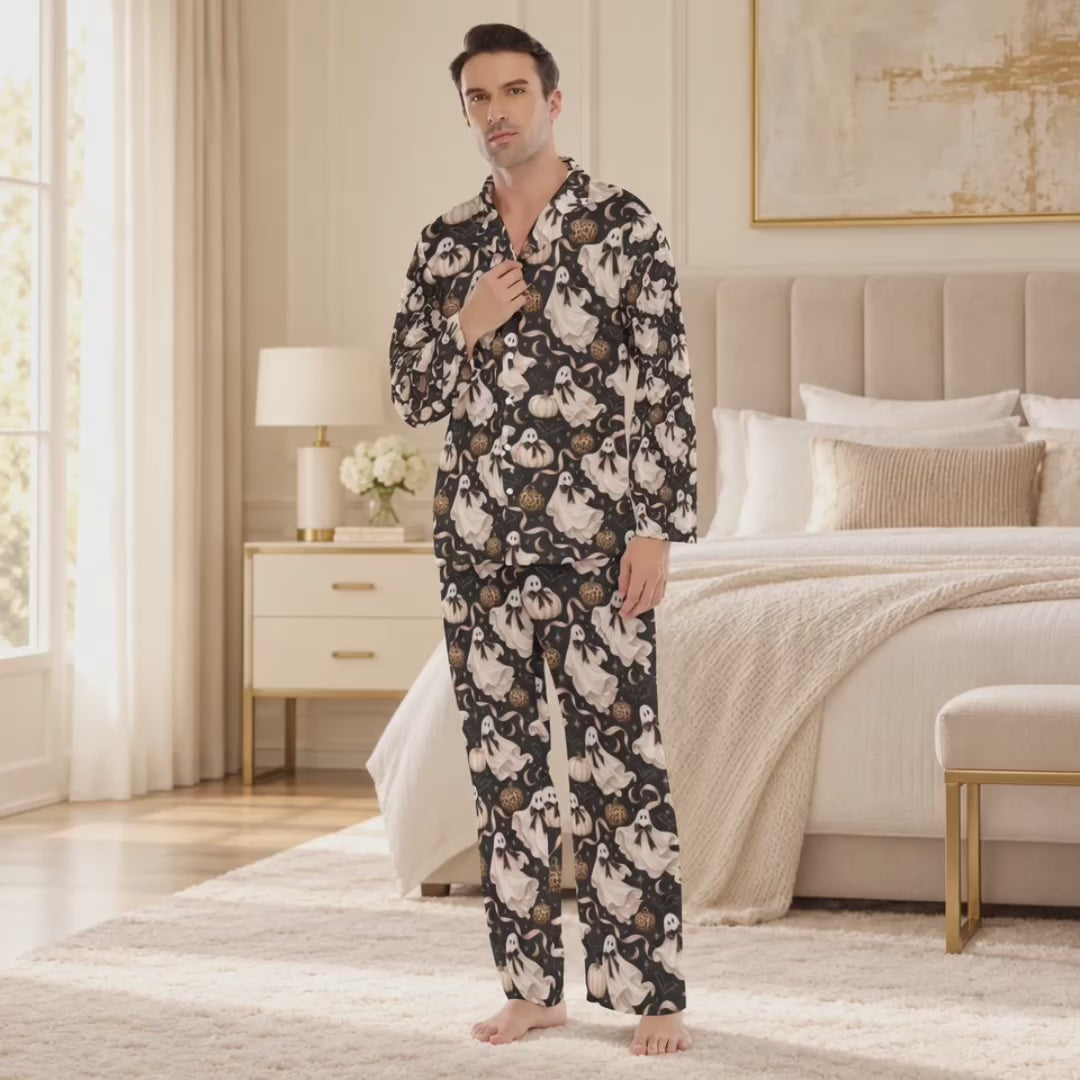 Boo Noir Men’s Halloween Pajama Set