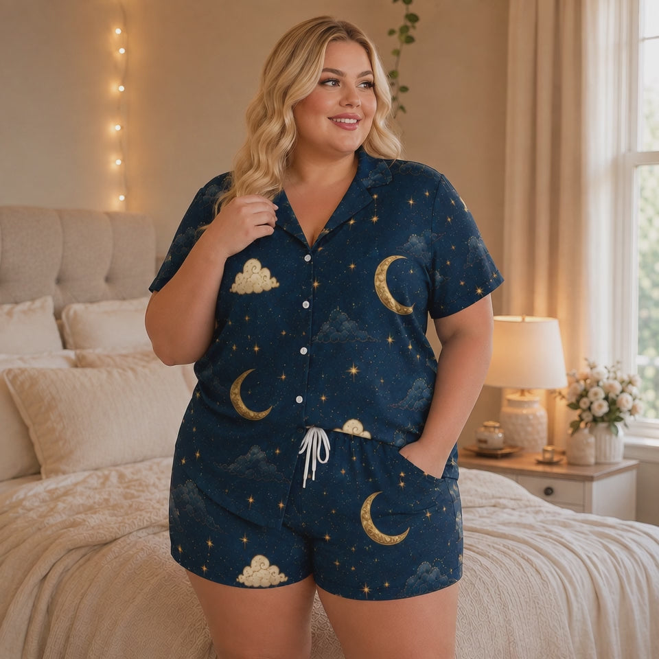 Moonlight Bestie Satin Pajama Set