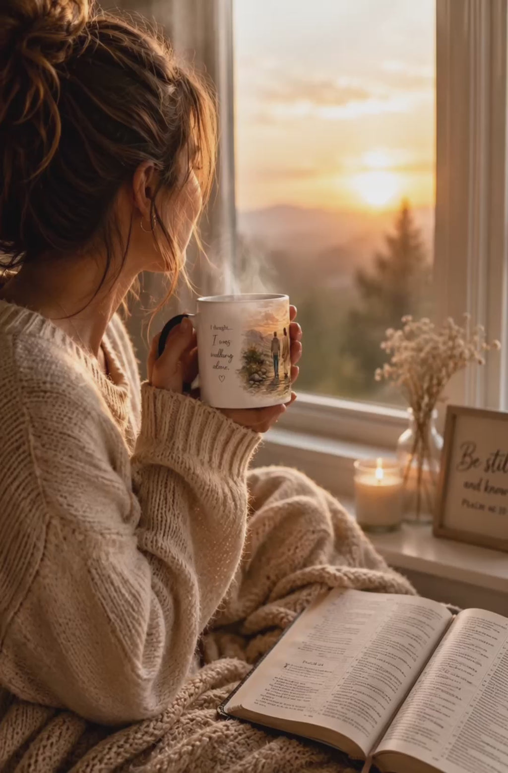 He Never Left™ | Christian Color-Changing Mug | Magic Story Mug