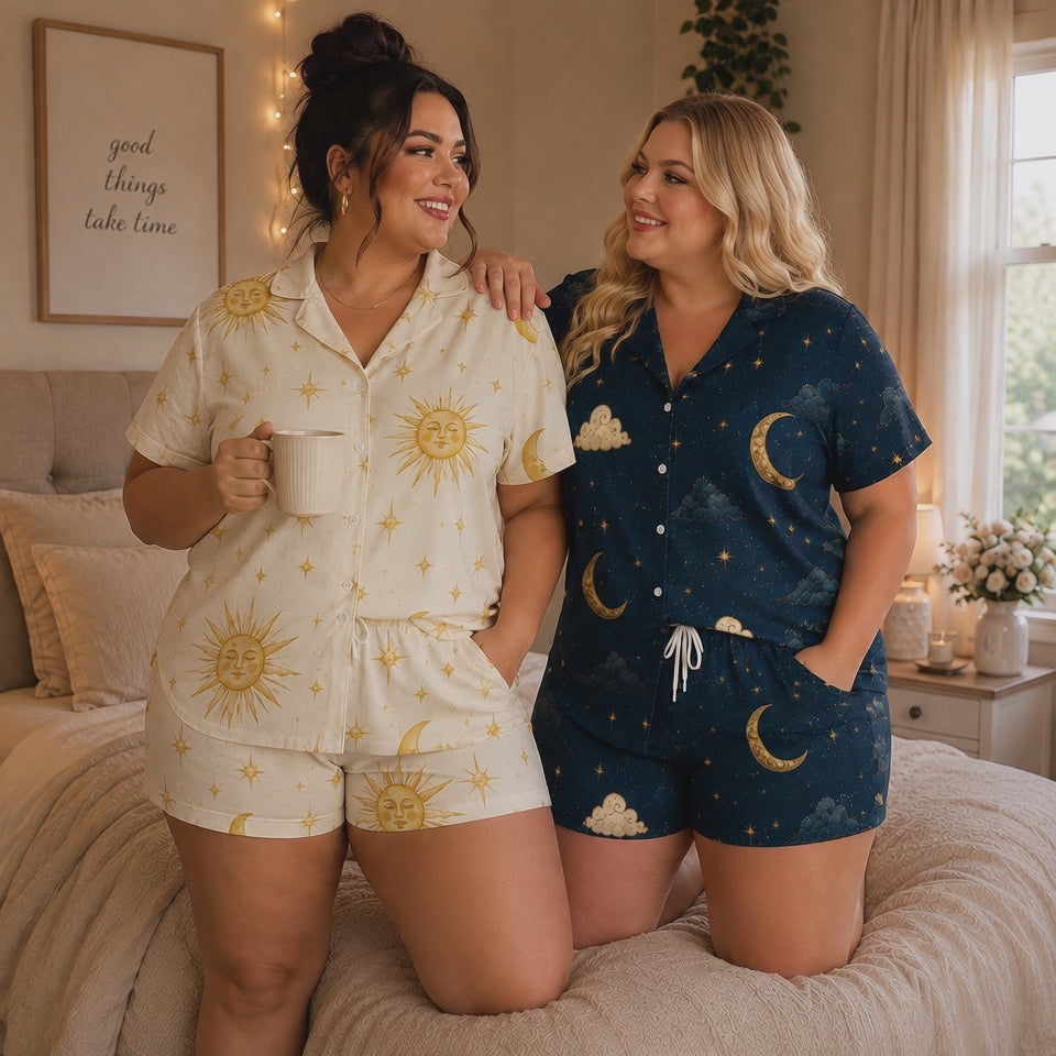 Moonlight Bestie Satin Pajama Set